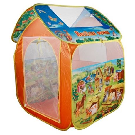 Палатка Играем вместе Веселая ферма домик в сумке GFA-FARM-R