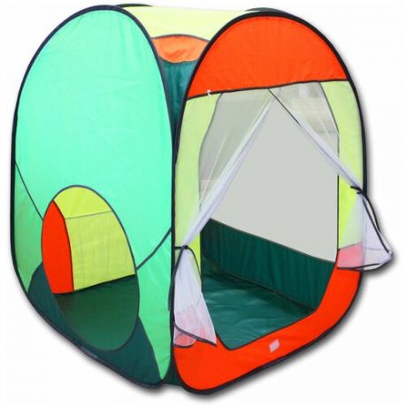 Палатка 4 грани "Квадрат увеличенный", зелёный/оранж/лимон/салатовый