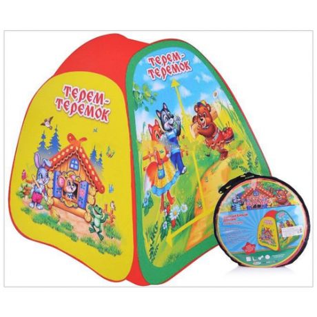 Палатка детская игровая "Теремок" 83х30х105 в сумке