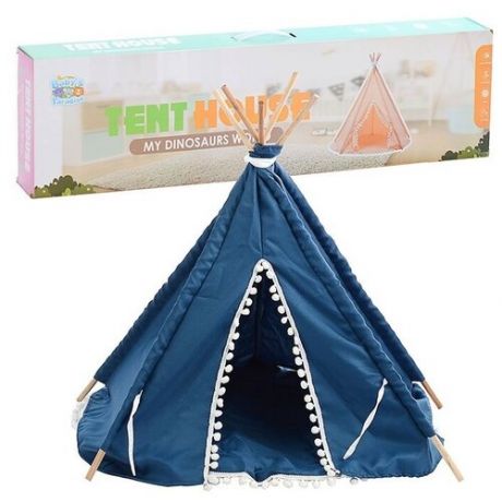 Игровая палатка Oubaoloon Виг- вам, с ковриком, в коробке (RE333-97)