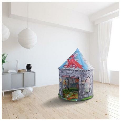 Палатка детская игровая «Замок с драконом» 100×100×135 см, (1 шт)