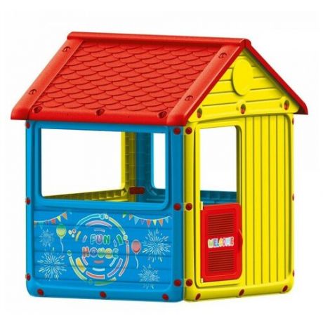 Домик Dolu My First House 3012, серый/голубой/красный