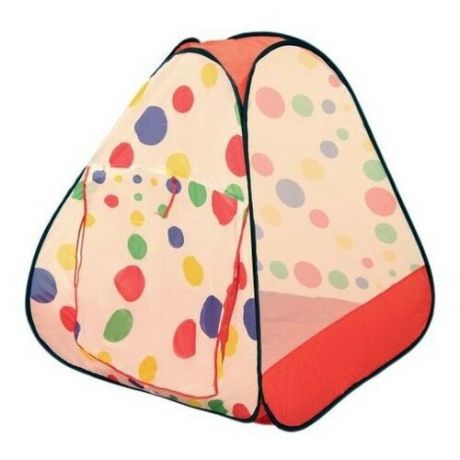 Палатка игровая "Цветной горох" в сумке на молнии 95x95x98см Наша Игрушка 985-Q34