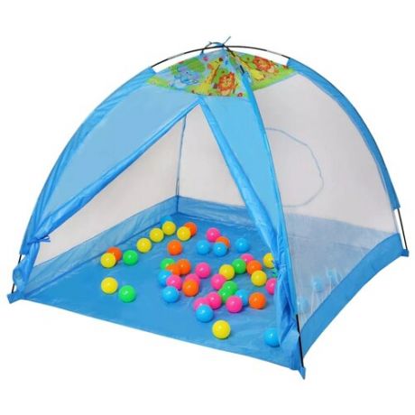 Палатка игровая, в комплекте пластмассовые шарики 50 шт, размер 90x120x115 см Наша Игрушка 995-5001A