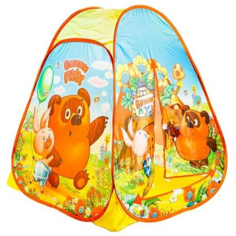 Играем вместе - Палатки "Играем вместе" Детская палатка Винни-Пух в сумке 81 x 91 x 81 см GFA-VN01-R