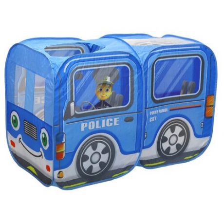 Палатка игровая "Полицейская машина" в сумке на молнии, размер 128x68x85см Наша Игрушка 333-115
