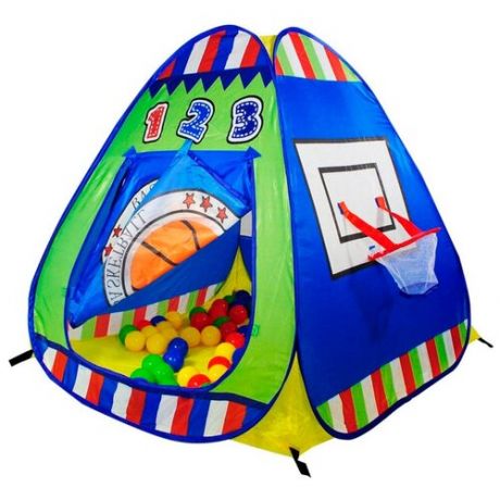 Палатка Calida Баскетбол 694, синий/зеленый/желтый