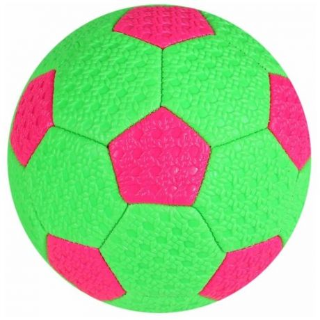 Мяч футбольный, размер 2 ,100г, цвет зеленый, ПВХ, для детей, для малышей, для активных игр на улице, развивающая игрушка, диаметр 15 см