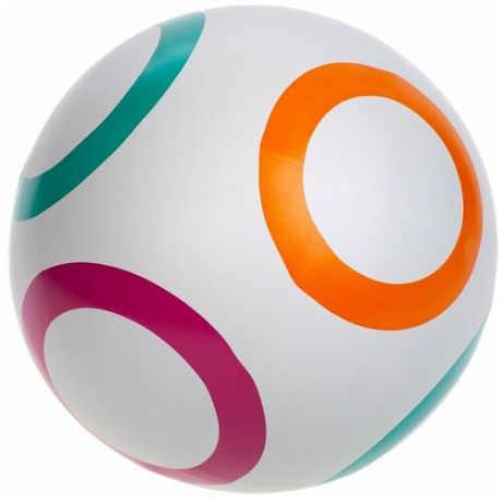 3P-150 Мяч резиновый "Кружочки", d150 (ручное окр-ие)