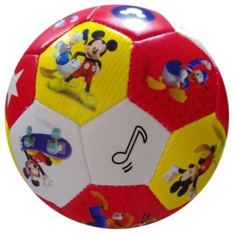 Мяч ЯиГрушка Микки, 10 см, красный