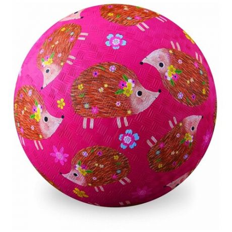 Мяч Crocodile Creek Ежики, 13 см, розовый