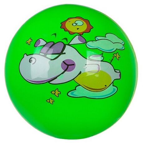 Мяч Летающий бегемот, 22 см, зелeный