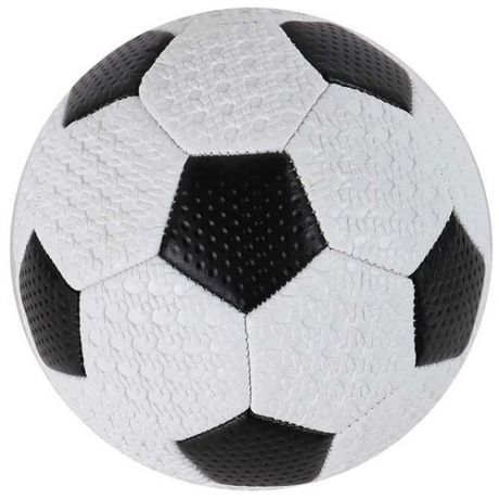 Мяч футбольный, размер 2 ,100г, цвет белый, ПВХ, для детей, для малышей, для активных игр на улице, развивающая игрушка, диаметр 15 см