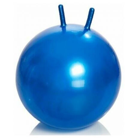Мяч гимнастический тривес М-365 с рожками, с насосом, 65см, синий