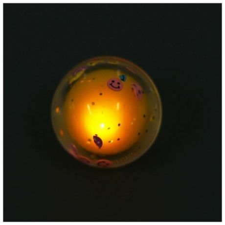 Мяч каучук «Фрукты» световой, цвета микс (20 шт)