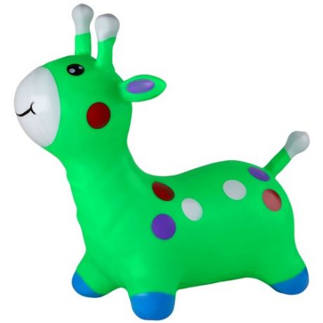 Резиновая игрушка прыгун для малышей Корова Буренка с рожками звуковой модуль детская надувная игрушка резиновое надувное животное