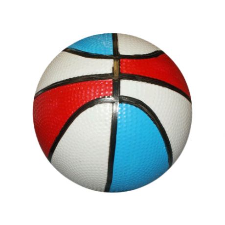Мячик надувной баскетбольный цветной. Диаметр 14 см: 14-БЦ