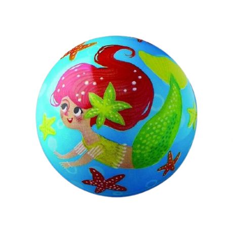 Мяч детский Русалка 10 см для игр на улице и дома для детей от 2 лет