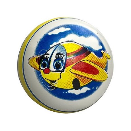 Мяч ЧПО имени В.И. Чапаева P1-125, 12.5 см, белый/голубой