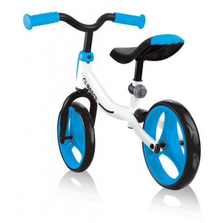 Детские трехколесные велосипеды, самокаты с сиденьем и беговелы для малышей GO BIKE Balance Bike 610-160 Цвет-White-Blue