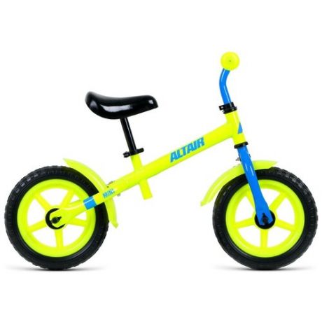 Детский велосипед Altair Mini 12, год 2021, цвет Желтый-Синий