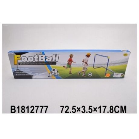 Набор для игры в футбол, ворота 79х43х50 см, мяч 14 см, насос арт 1812777