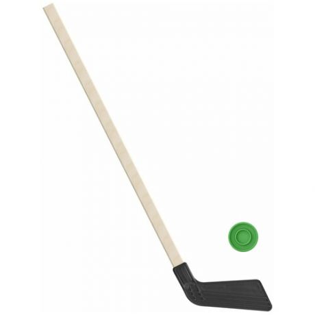 Набор: Клюшка хоккейная черная 80 см.+шайба Винтер