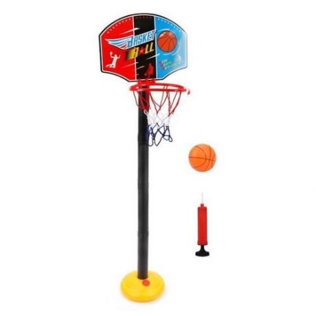 Баскетбольная стойка 118 см Наша Игрушка (P9666) черный/желтый