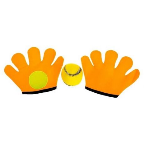 Игра «Кидай- поймай», 2 перчатки- ловушки для мяча, 1 мяч, цвета микс