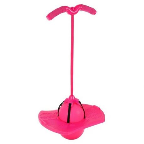Тренажер для прыжков, детский, цвет розовый + насос в комплекте