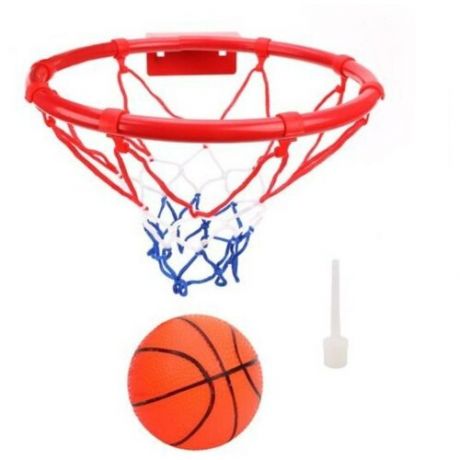 Набор для игры в баскетбол Наша Игрушка Профи, кольцо металлическое 22 см, мяч, игла для насоса, крепление (888-39)
