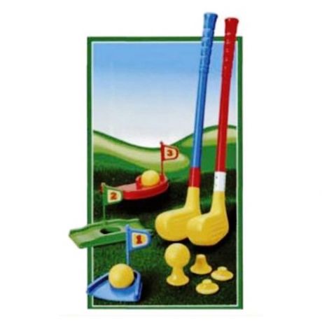 Набор для игры в гольф 15 предметов пластик для детей от 3 лет