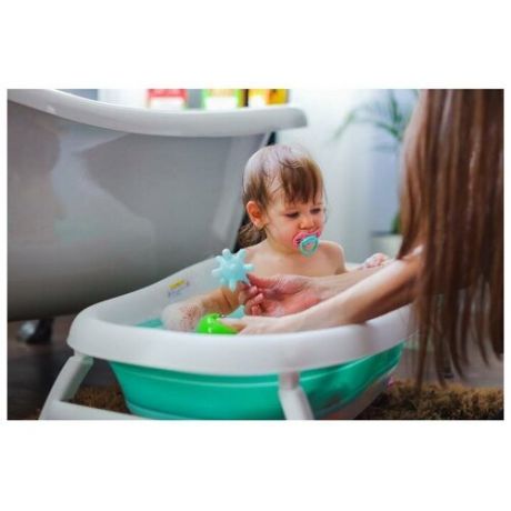 Ванночка детская складная, цвет бирюзовый 2825398 .