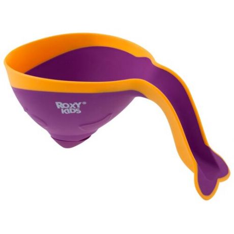 Ковшик для ванны Roxy kids Flipper RBS-004 с лейкой фиолетовый/оранжевый