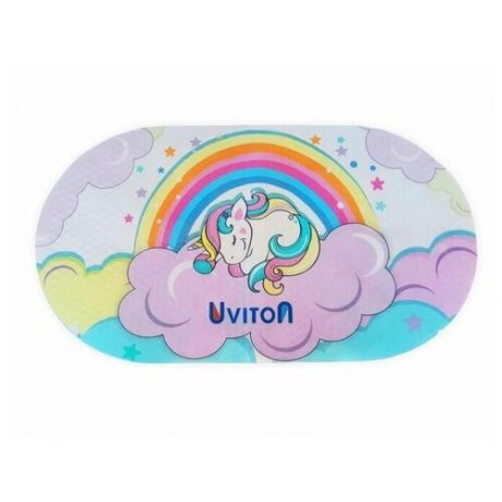 Нескользящий коврик для ванны Uviton Единорог разноцветный