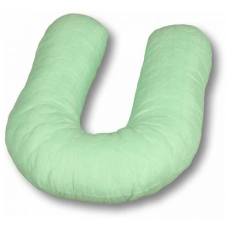 Подушка АльВиТек Бамбук-U-280 холфит-шарики/микрофибра, зеленый