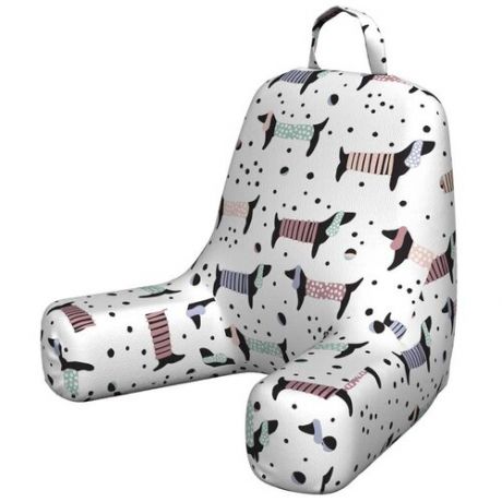 Кресло подушка для чтения Ambesonne "Такса и мяч", 50x42 см