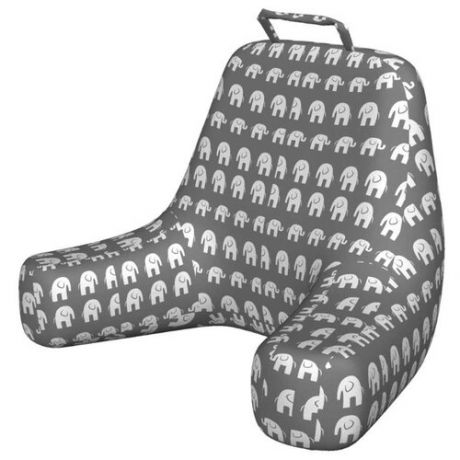 Кресло подушка для чтения Ambesonne "Прогулка слонов", 64x50 см