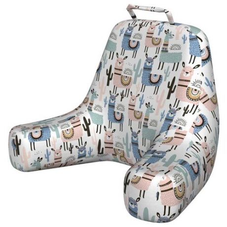 Кресло подушка для чтения Ambesonne "Милые альпаки", 64x50 см