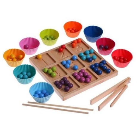Детский развивающий набор «Выложи шарики» 21,2×20×5,2 см