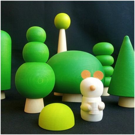 Фигурки Деревьев для детей игрушка Монтессори