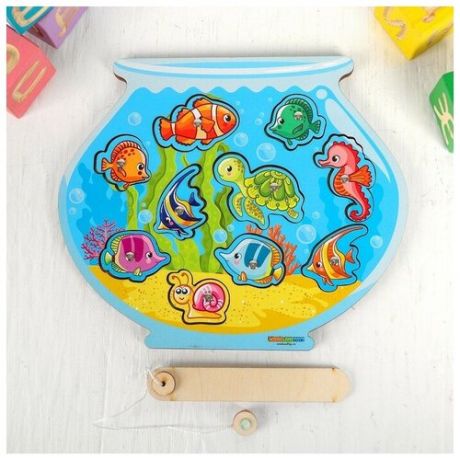 WoodLand Toys Магнитная рыбалка для детей «Аквариум