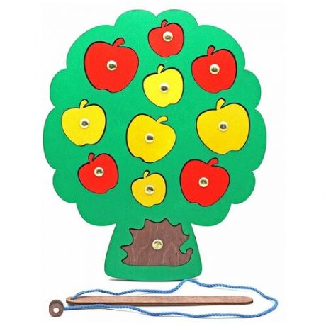 Развивающие пособие из дерева Игра с магнитами "Собираем урожай"
