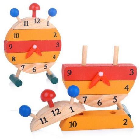 Деревянная игрушка D0360 "Часики" в пленке