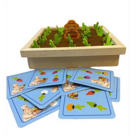 Развивающая игра для детей "Собираем урожай" деревянная обучающий сортер