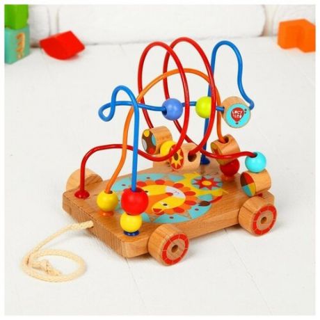 Мир деревянных игрушек Лабиринт-каталка «Лев»
