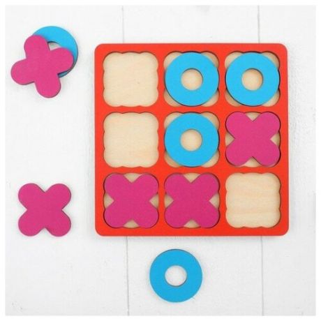 Рамка-вкладыш «Крестики - нолики», 10 элементов WoodLand Toys
