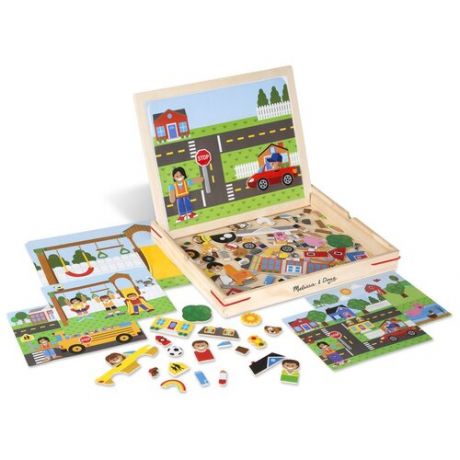 Магнитные игры - Набор магнитов с фоном - Melissa&Doug 9918