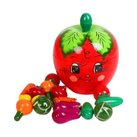 Счетный материал Русские народные игрушки "В помидоре" разноцветный