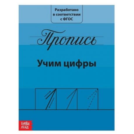 Прописи «Учим цифры», 20 стр.